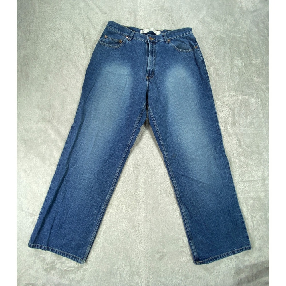 AriZona Authentic Baggy Jeans Fits 32x31 Blue Denim Cotton Straight Leg Y2K Gorp